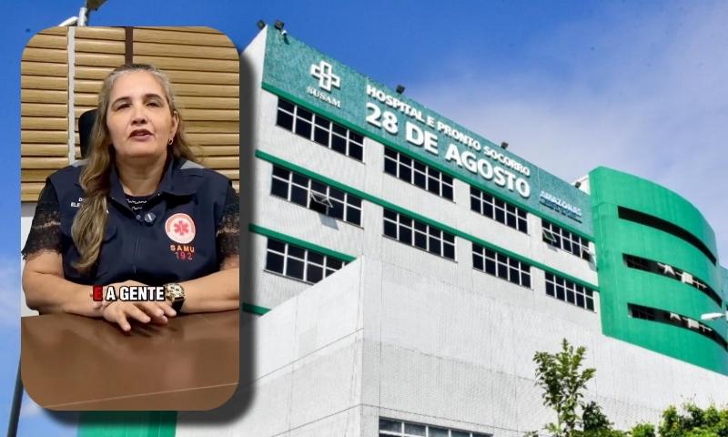 Diretora do Samu desmente o Governo do AM e rebate acusação de superlotação proposital no 28 de Agosto