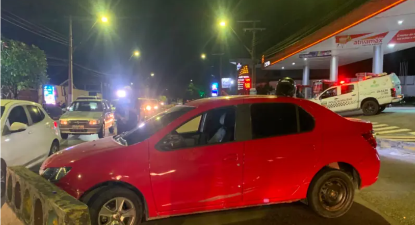 Motorista com sinais de embriaguez causa grave acidente e atinge motociclista em Manaus